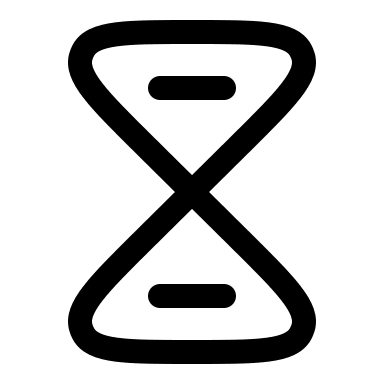 Hourglass Timer (Line) Free Open-Source SVG Icon (Solar)