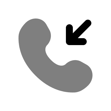 Incoming Call Notification (Rounded Bold Duotone) Free Open-Source SVG Icon (Solar)