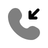 Incoming Call Notification (Rounded Bold Duotone) Free Open-Source SVG Icon