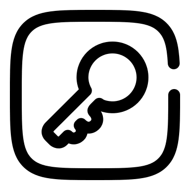 Broken Square Key (Solar) Free Open-Source SVG Icon (Solar)