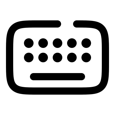 Broken Keyboard (Solar) Free Open-Source SVG Icon (Solar)