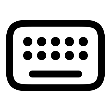 Linear Keyboard Design (Linear) Free Open-Source SVG Icon (Solar)