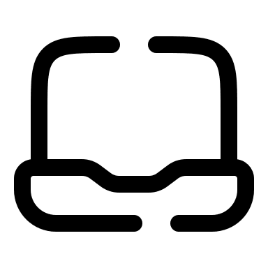 Broken Laptop (Solar) Free Open-Source SVG Icon (Solar)