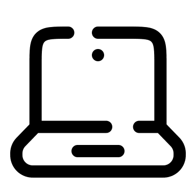 Broken Laptop Device Free Open-Source SVG Icon (Solar)