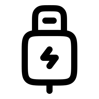 Lightning Bolt (Linear) Free Open-Source SVG Icon (Solar)