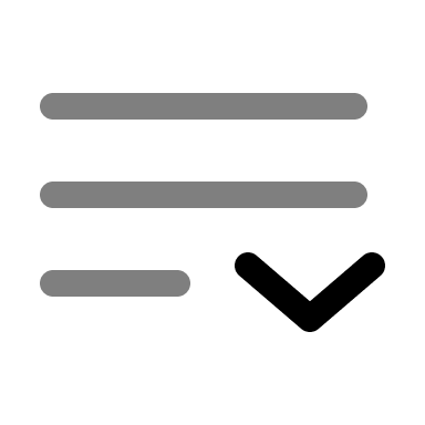 Minimalistic Line Downward List (Duotone) Free Open-Source SVG Icon (Solar)