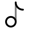 Music Note (Duotone) Free Open-Source SVG Icon