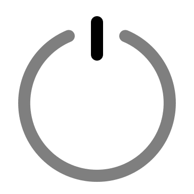 Bold Power Symbol (Duotone) Free Open-Source SVG Icon (Solar)