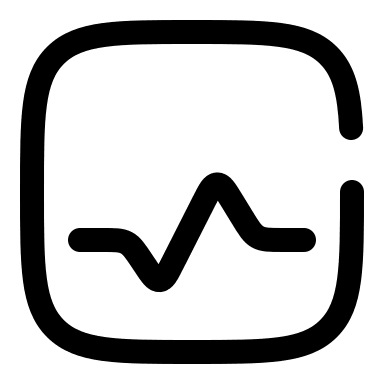 Pulse Signal Broken Free Open-Source SVG Icon (Solar)