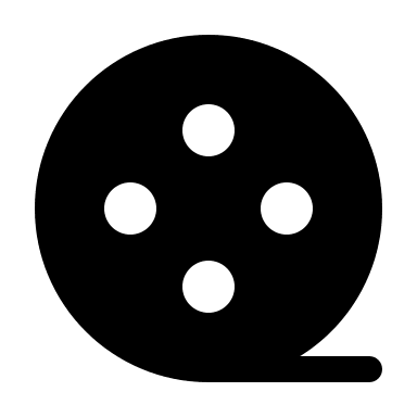 Bold Film Reel (Solar) Free Open-Source SVG Icon (Solar)
