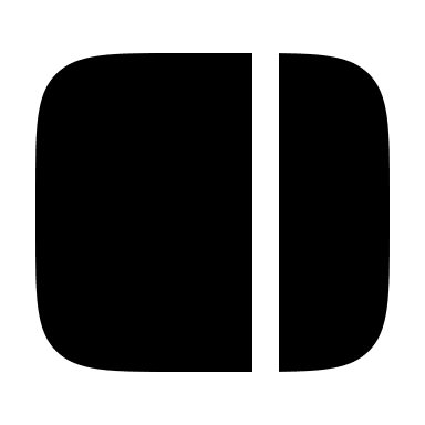 Minimalistic Bold Sidebar (Solar) Free Open-Source SVG Icon (Solar)