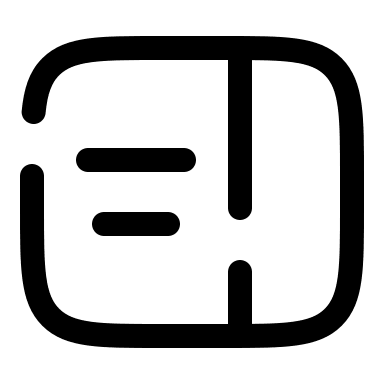 Sidebar Broken Layout Free Open-Source SVG Icon (Solar)