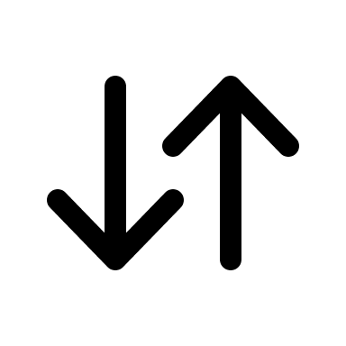 Vertical Sort Order (Linear) Free Open-Source SVG Icon (Solar)