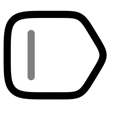 Horizontal Tag with Line (Duotone) Free Open-Source SVG Icon (Solar)