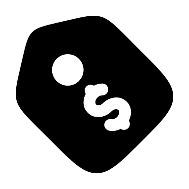 Bold Price Tag (Solar) Free Open-Source SVG Icon (Solar)
