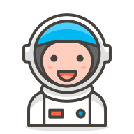 Astronaut Emoji (Streamline) Free Open-Source SVG Icon