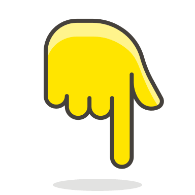 Backhand Index Finger Pointing Down (Streamline Emojis) Free Open-Source SVG Icon (Streamline Emojis)