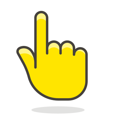 Backhand Index Finger Pointing Up (Streamline Emojis) Free Open-Source SVG Icon (Streamline Emojis)