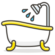 Bathtub Emoji Free Open-Source SVG Icon