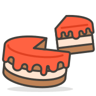 Birthday Cake Emoji (Streamline) Free Open-Source SVG Icon