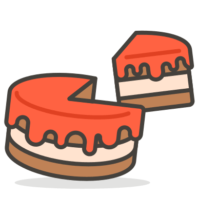 Birthday Cake Emoji (Streamline) Free Open-Source SVG Icon (Streamline Emojis)