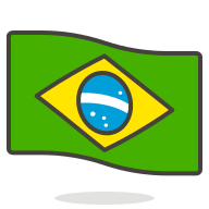 Brazil Country Flag (Streamline Emojis) Free Open-Source SVG Icon