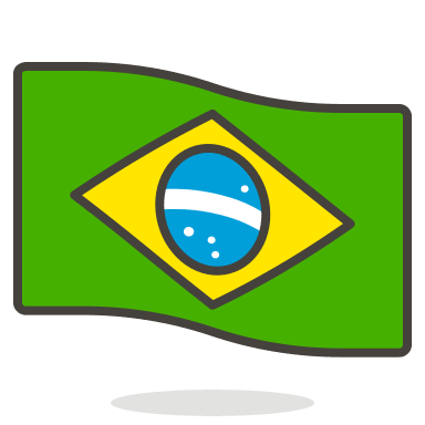 Brazil Country Flag (Streamline Emojis) Free Open-Source SVG Icon (Streamline Emojis)