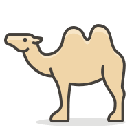 Camel Emoji Free Open-Source SVG Icon