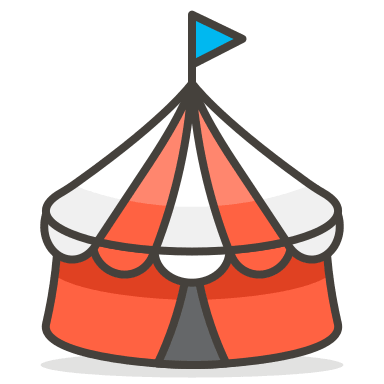 Circus Tent Free Open-Source SVG Icon (Streamline Emojis)