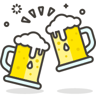 Clinking Beer Mugs (Streamline Emojis) Free Open-Source SVG Icon