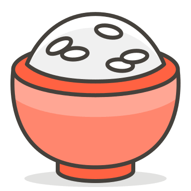 Cooked Rice Dish Free Open-Source SVG Icon (Streamline Emojis)