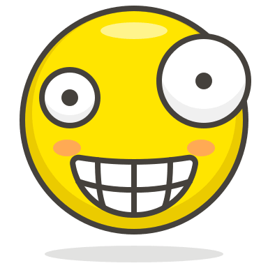 Crazy Face Emoji Free Open-Source SVG Icon (Streamline Emojis)