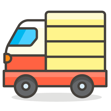 Delivery Truck Vehicle Free Open-Source SVG Icon (Streamline Emojis)