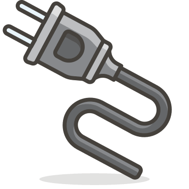 Electric Plug (Streamline Emojis) Free Open-Source SVG Icon (Streamline Emojis)