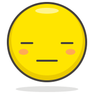 Expressionless Face Emoji Free Open-Source SVG Icon