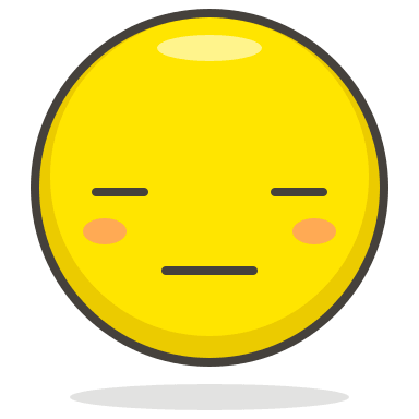 Expressionless Face Emoji Free Open-Source SVG Icon (Streamline Emojis)