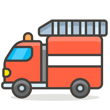 Fire Engine Free Open-Source SVG Icon (Streamline Emojis)