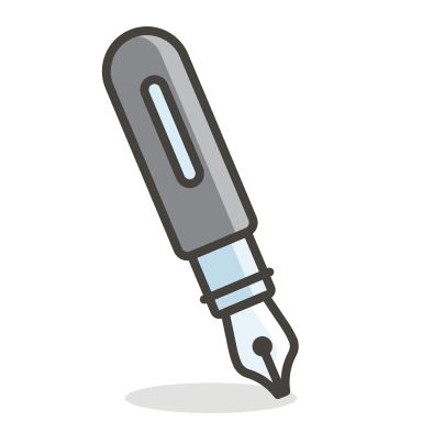 Fountain Pen Free Open-Source SVG Icon (Streamline Emojis)