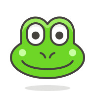 Frog Face Emoji Free Open-Source SVG Icon