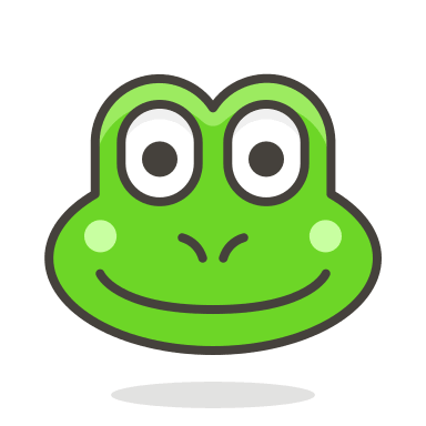 Frog Face Emoji Free Open-Source SVG Icon (Streamline Emojis)