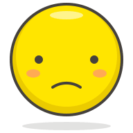 Frowning Face Emoji Free Open-Source SVG Icon