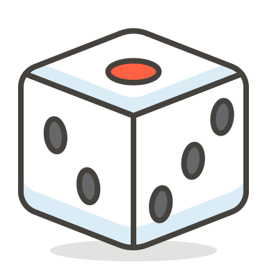 Game Dice Free Open-Source SVG Icon (Streamline Emojis)