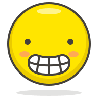 Grimacing Face Emoji Free Open-Source SVG Icon