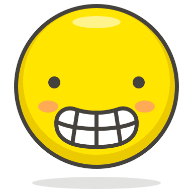 Grimacing Face Emoji Free Open-Source SVG Icon (Streamline Emojis)