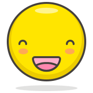 Grinning Face with Smiling Eyes Free Open-Source SVG Icon