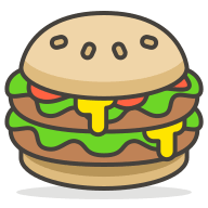 Three Hamburger Patties (Streamline Emojis) Free Open-Source SVG Icon