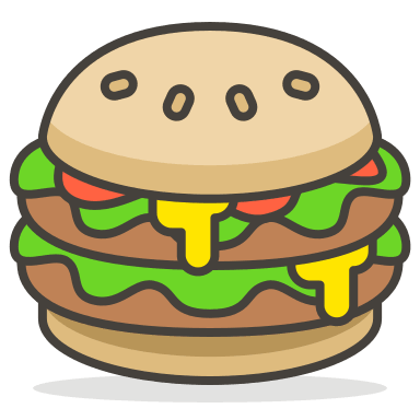 Three Hamburger Patties (Streamline Emojis) Free Open-Source SVG Icon (Streamline Emojis)