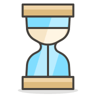 Hourglass Not Done (Streamline Emojis) Free Open-Source SVG Icon