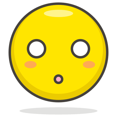 Hushed Face Emoji 2 Free Open-Source SVG Icon (Streamline Emojis)