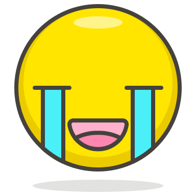 Loudly Crying Face Emoji Free Open-Source SVG Icon (Streamline Emojis)